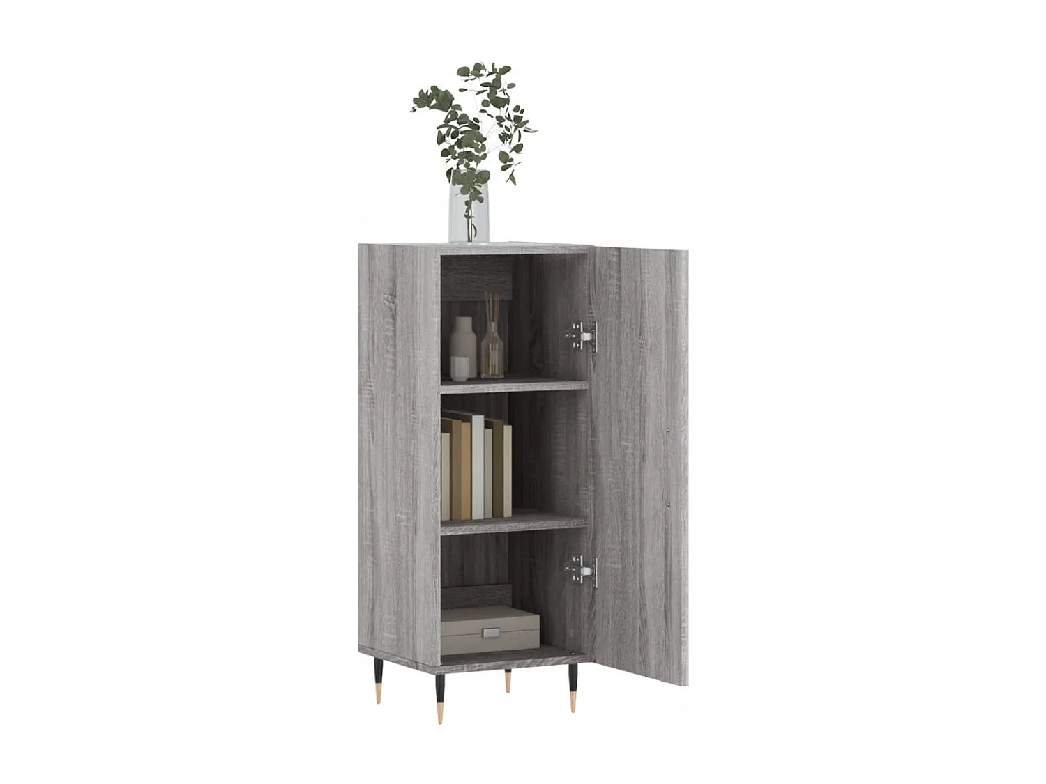 Credenza Grigio Sonoma 34,5x34x90 cm in Legno Multistrato
