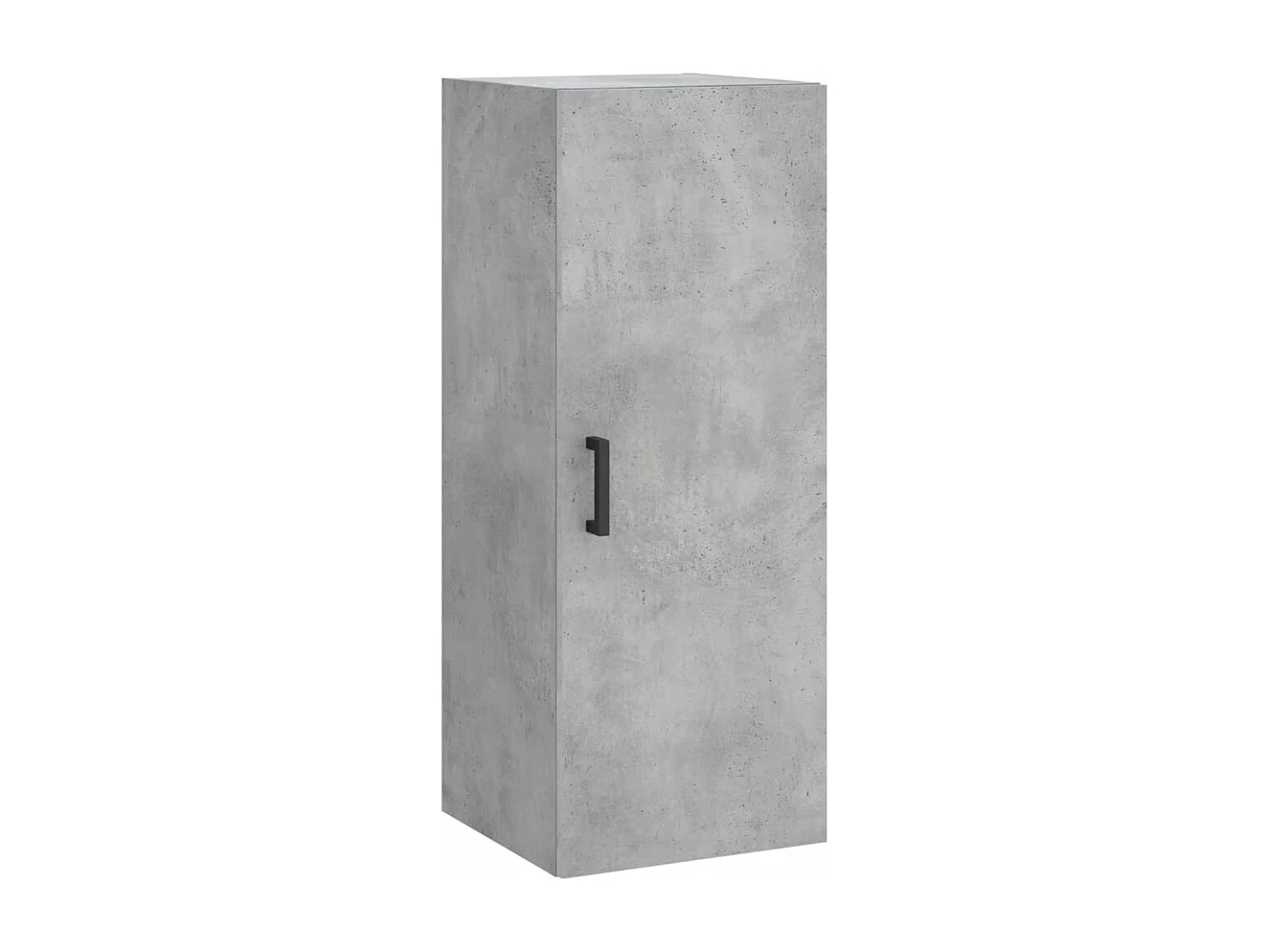 Mobile a Parete Grigio Cemento 34,5x34x90 cm