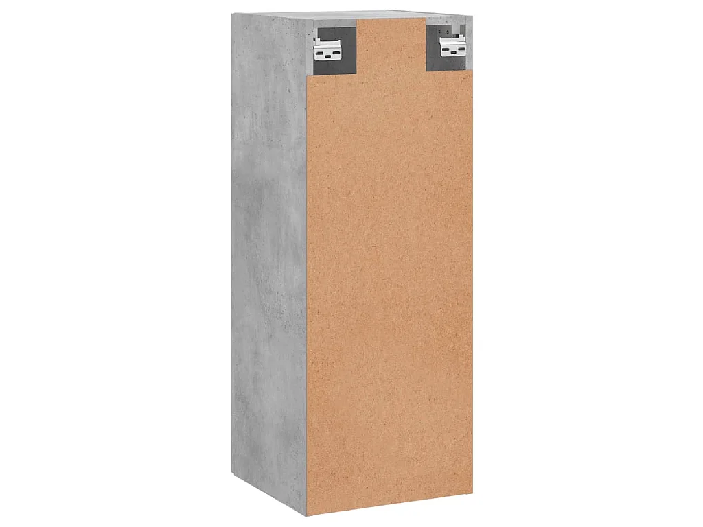 Mobile a Parete Grigio Cemento 34,5x34x90 cm