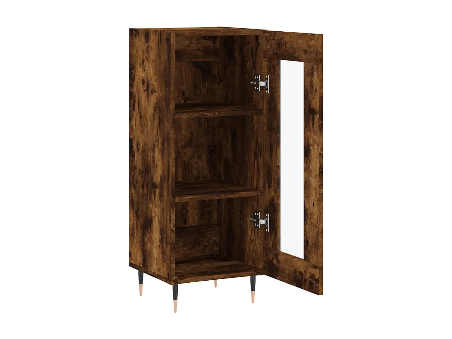 Aparador 34,5x34x90 cm madeira processada cor carvalho fumado