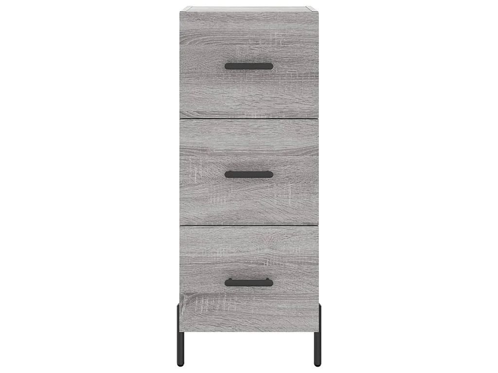 Buffet haut Sonoma gris 34,5x34x180 cm Bois d'ingénierie