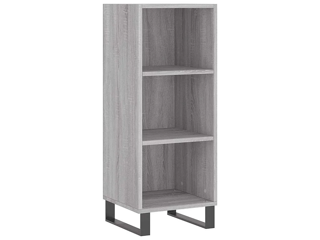 Buffet sonoma gris 34,5x32,5x90 cm bois d'ingénierie