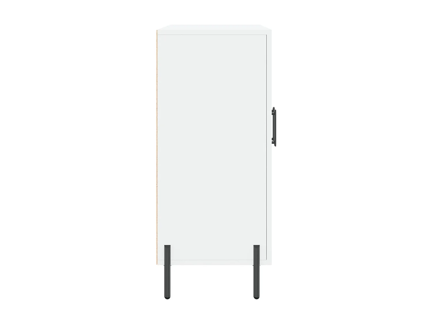 Dressoir 90x34x80 cm bewerkt hout wit