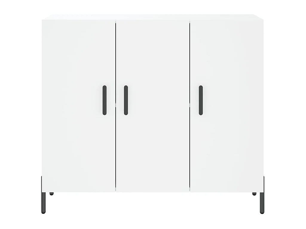 Sideboard Weiß 90x34x80 cm Holzwerkstoff