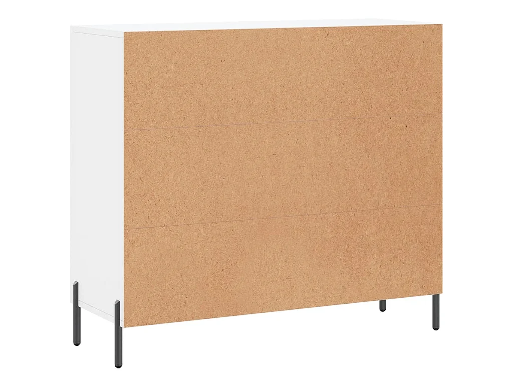 Sideboard Weiß 90x34x80 cm Holzwerkstoff