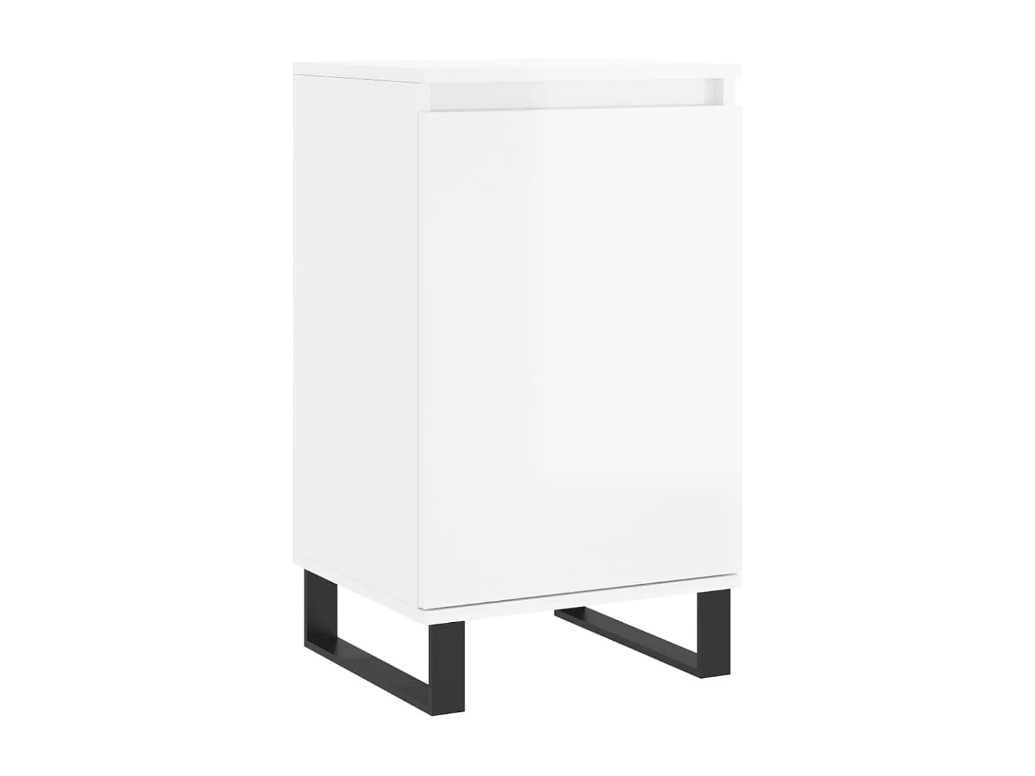 Aparadores 2 pcs 40x35x70 cm deriv. de madeira branco brilhante