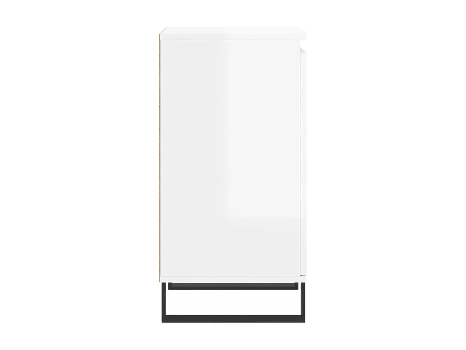 Aparadores 2 pcs 40x35x70 cm deriv. de madeira branco brilhante