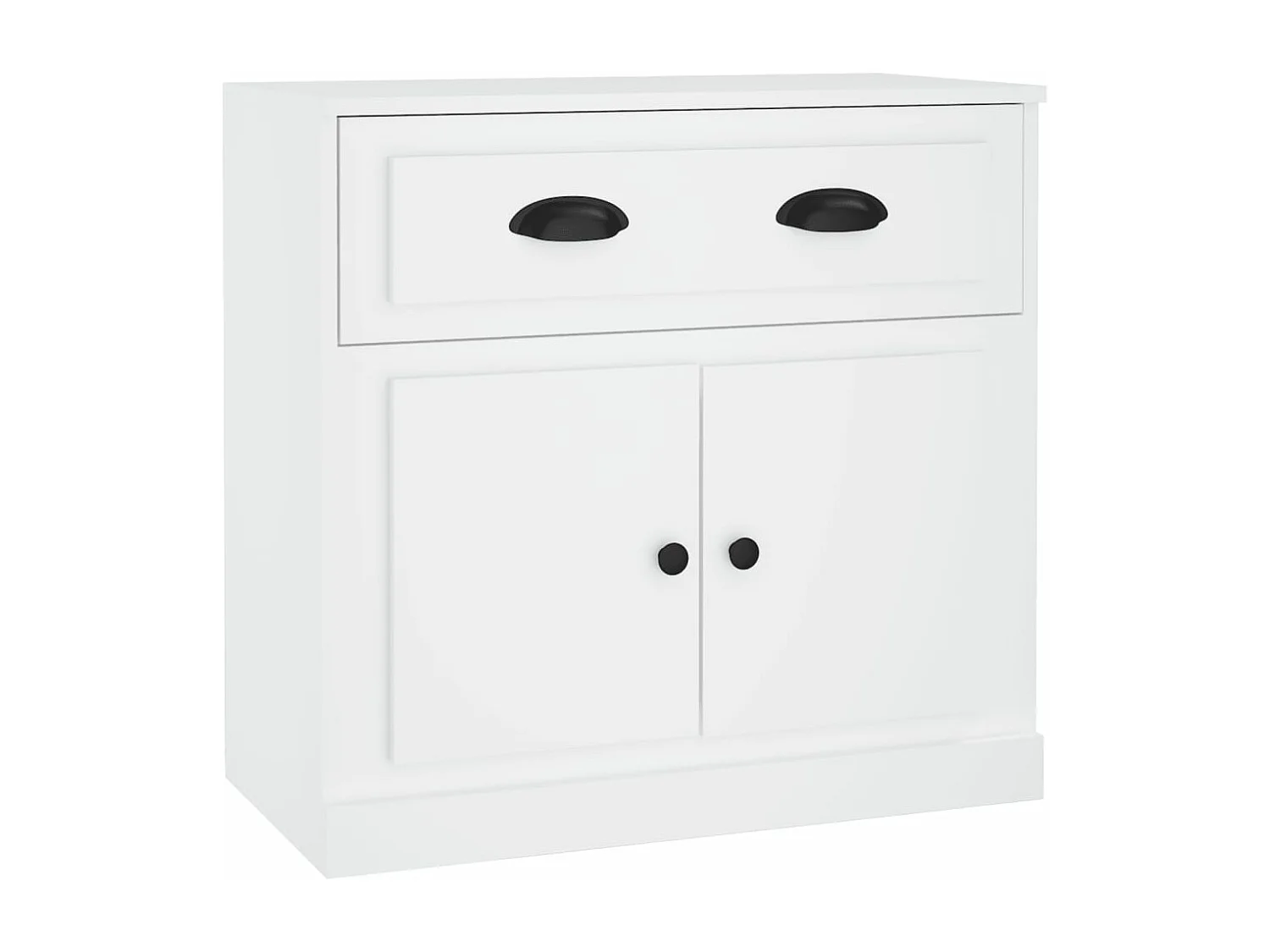 Sideboards 2 Stk. Weiß Holzwerkstoff