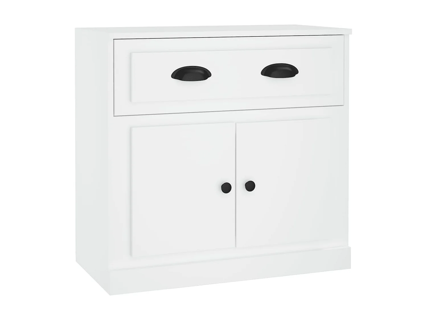 Sideboards 2 Stk. Weiß Holzwerkstoff