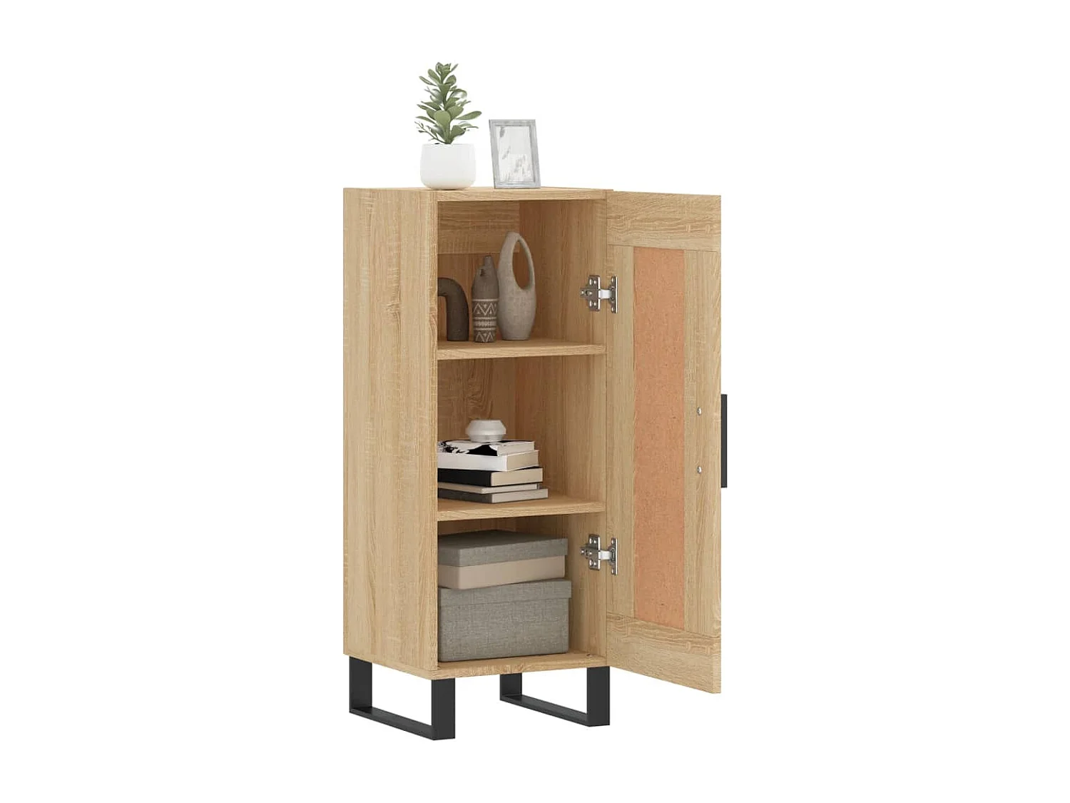 Sideboard Sonoma-Eiche 34,5x34x90 cm Holzwerkstoff