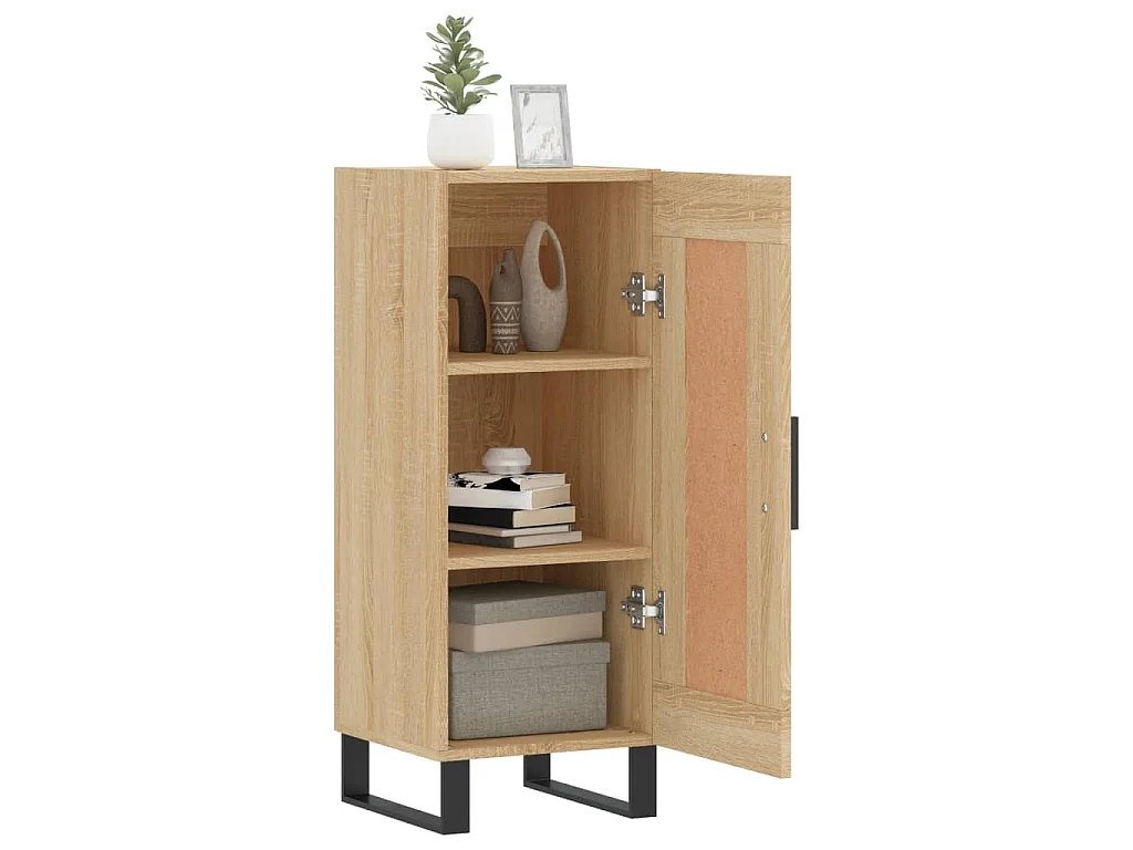 Buffet Chêne sonoma 34,5x34x90 cm Bois d'ingénierie