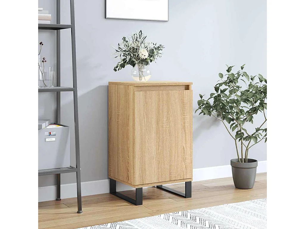 Dressoir 40x35x70 cm bewerkt hout sonoma eikenkleurig