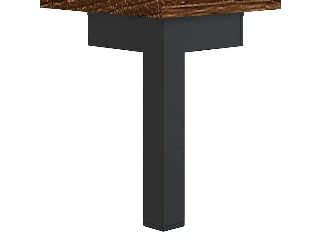 Buffet chêne marron 69,5x34x90 cm bois d'ingénierie