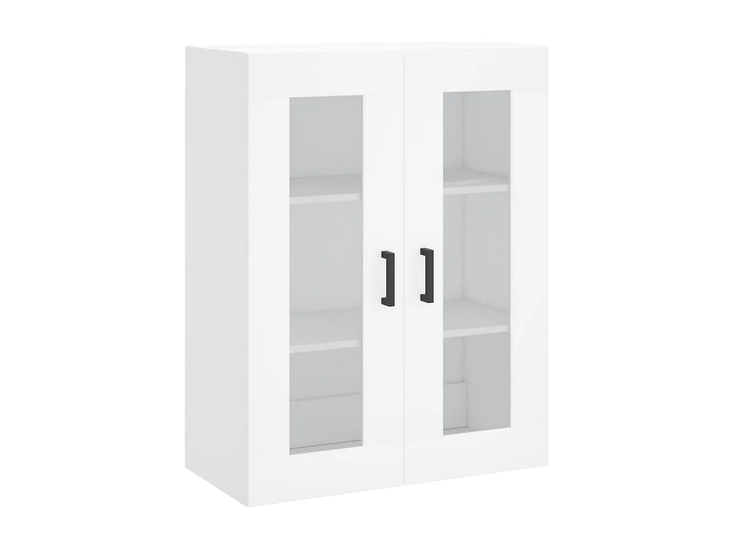 Armarios de pared 2 uds madera de ingeniería blanco