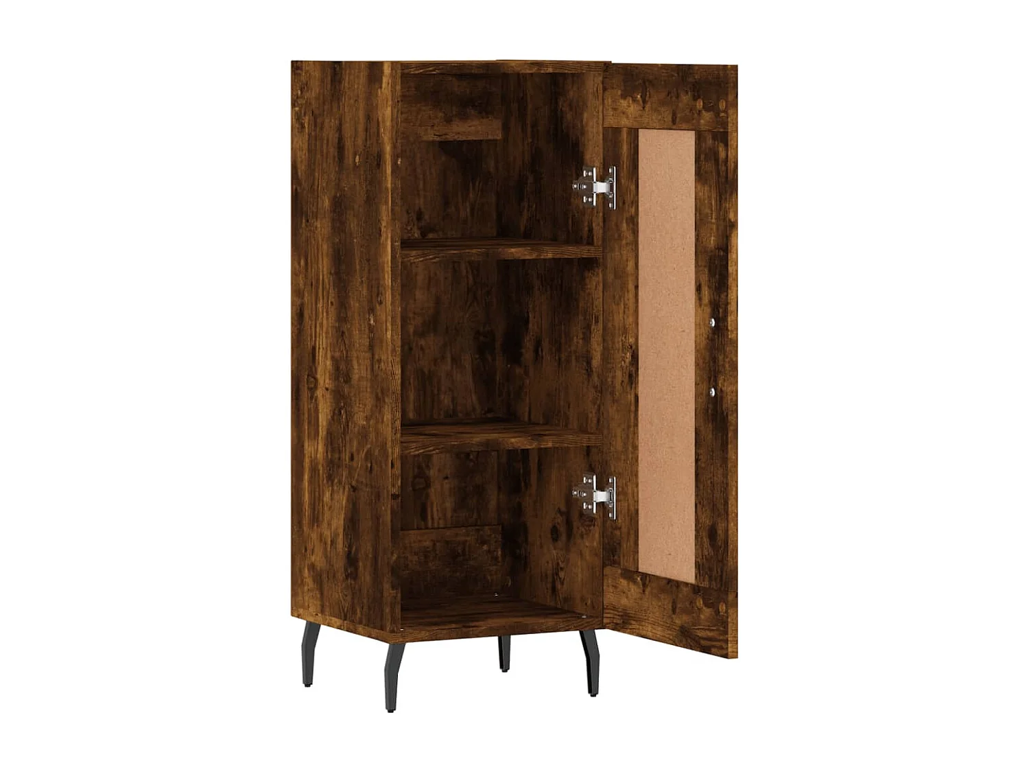 Buffet Chêne fumé 34,5x34x90 cm Bois d'ingénierie
