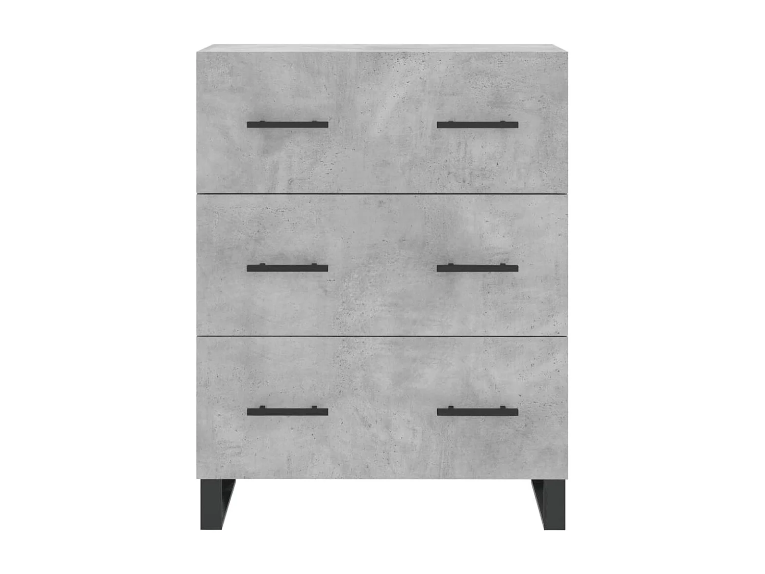 Buffet gris béton 69,5x34x90 cm bois d'ingénierie