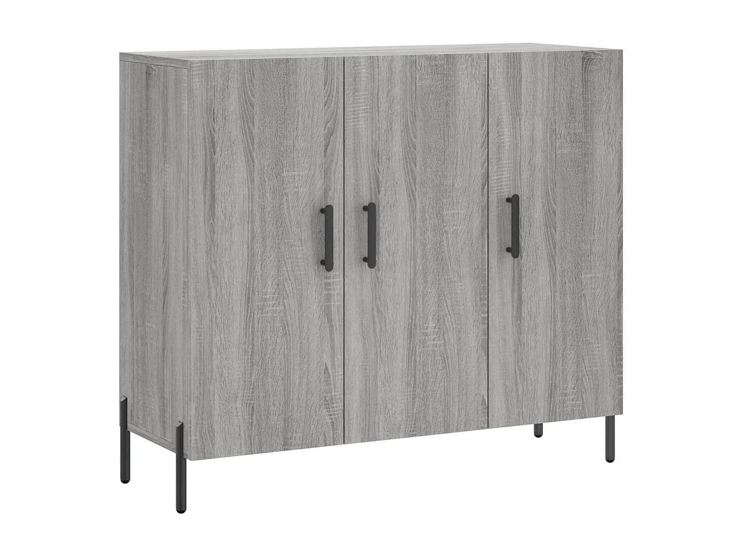 Buffet sonoma gris 90x34x80 cm bois d'ingénierie