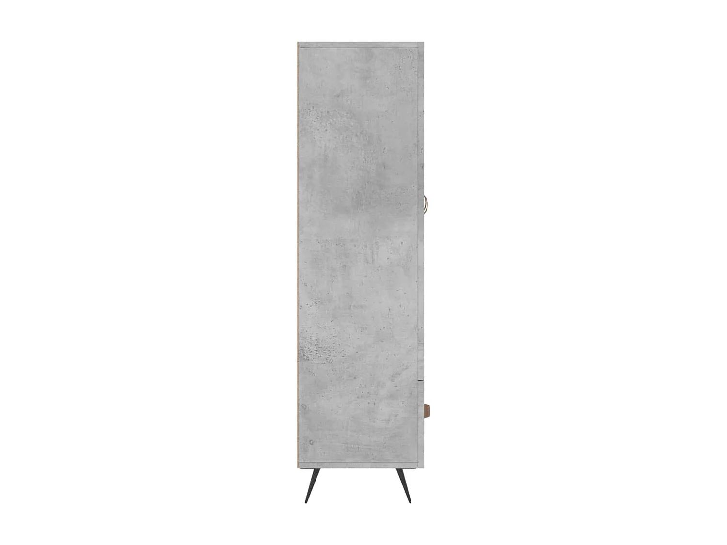 Buffet haut gris béton 69,5x31x115 cm bois d'ingénierie
