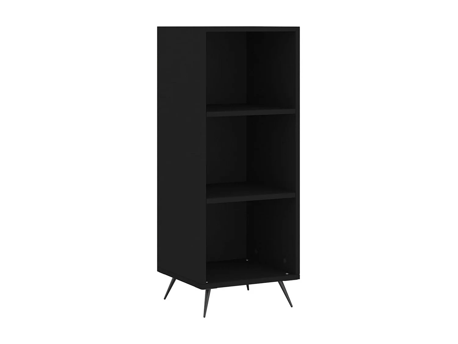 Armoire à étagères noir 34,5x32,5x90 cm bois d'ingénierie