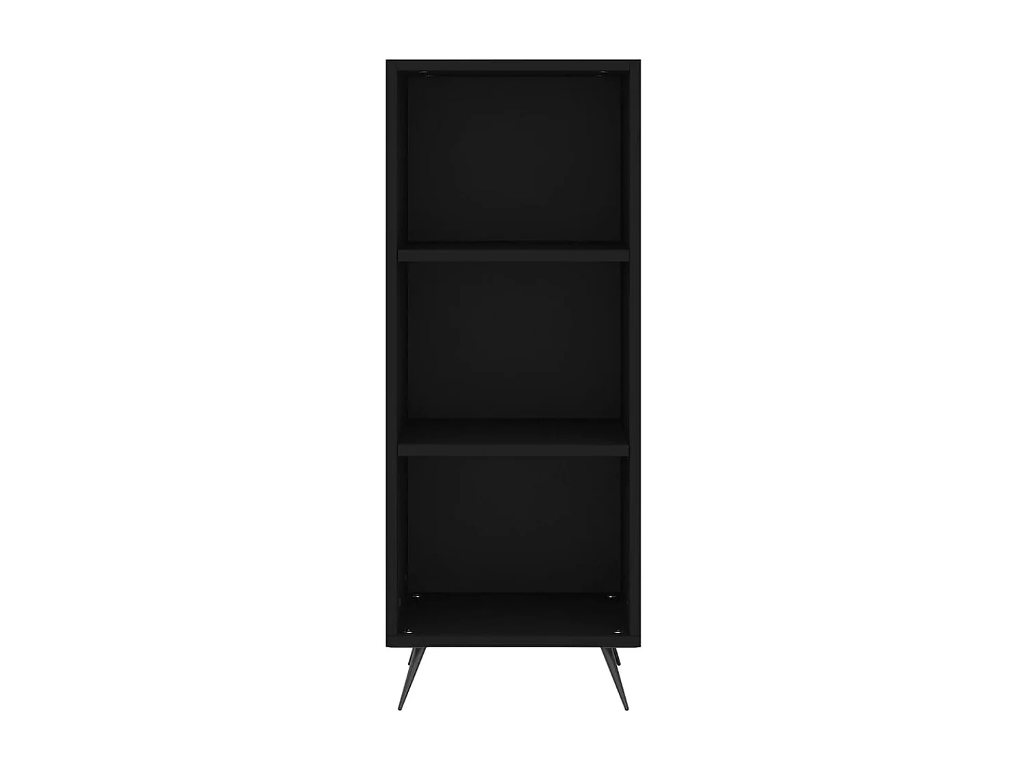 Armoire à étagères noir 34,5x32,5x90 cm bois d'ingénierie