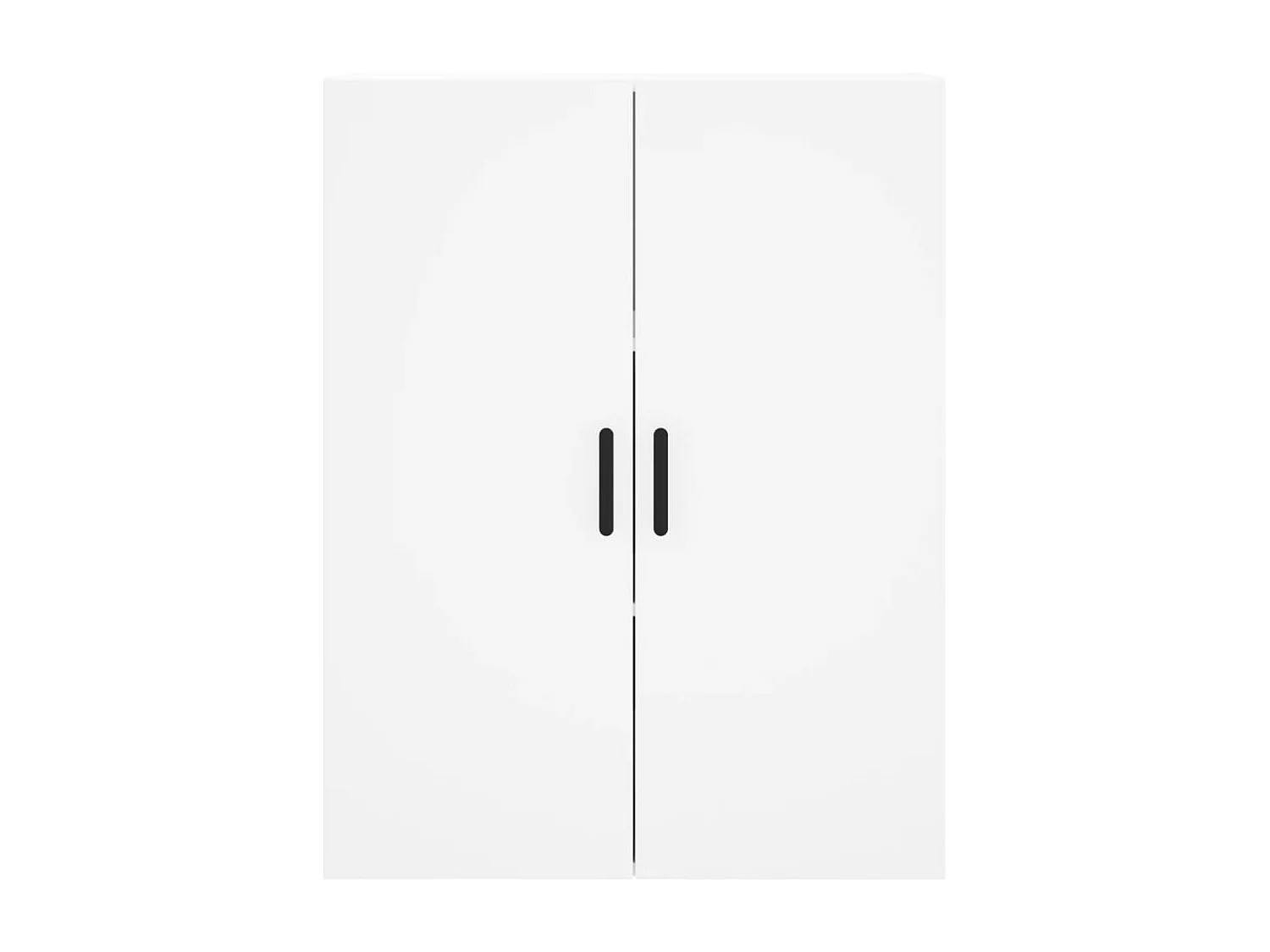 Hoge kast 69,5x34x180 cm bewerkt hout wit