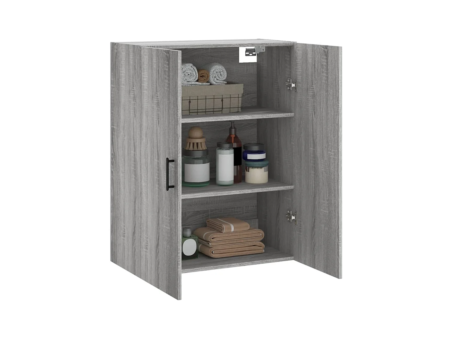 Armoire murale sonoma gris 69,5x34x90 cm