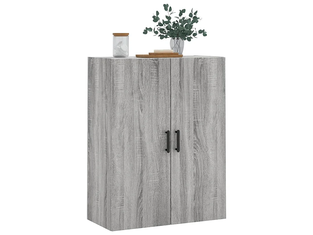 Mobile a Parete Grigio Sonoma 69,5x34x90 cm
