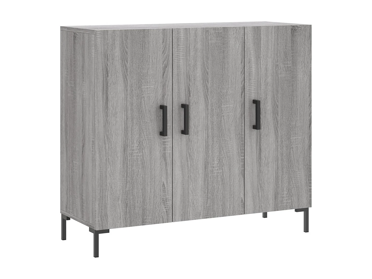 Buffet sonoma gris 90x34x80 cm bois d'ingénierie