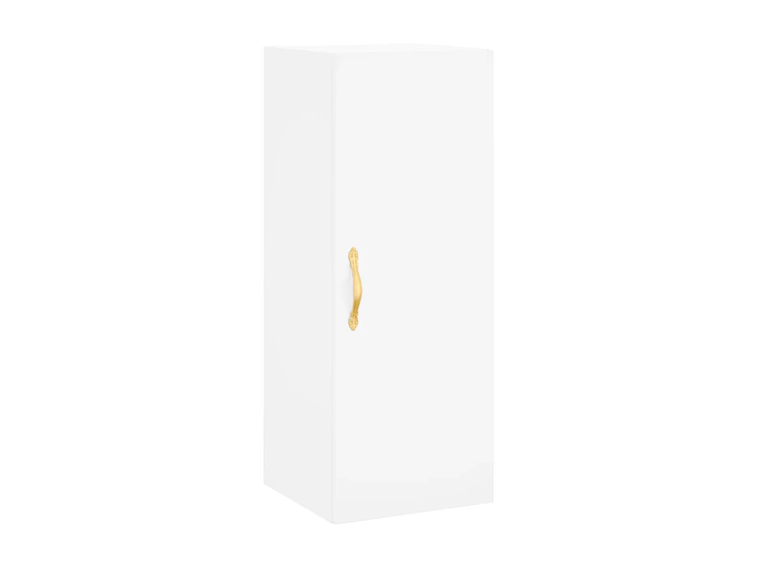 Buffet haut Blanc 34,5x34x180 cm Bois d'ingénierie