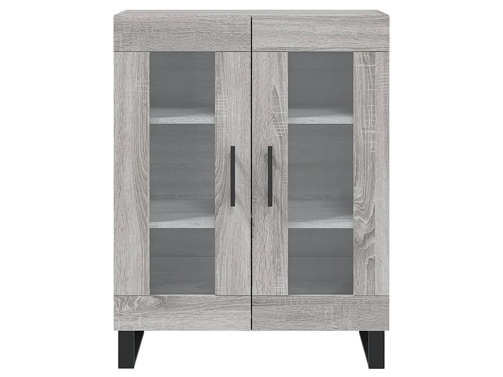 Highboard Grau Sonoma 69,5x34x180 cm Holzwerkstoff