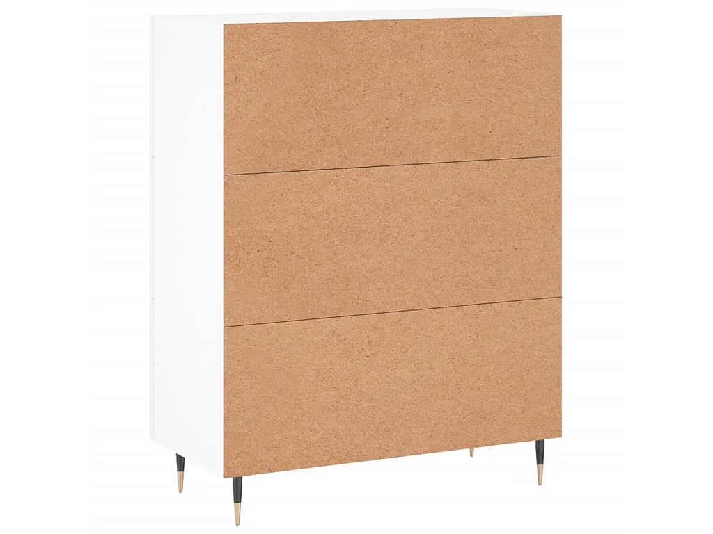 Buffet blanc 69,5x34x90 cm bois d'ingénierie