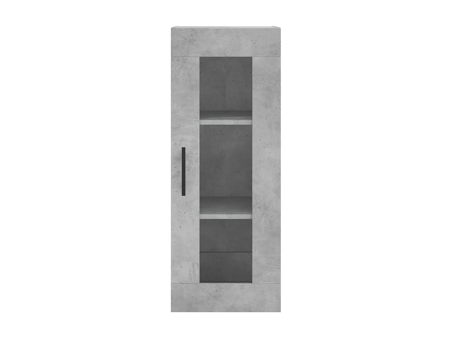 Mobile a Parete Grigio Cemento 34,5x34x90 cm