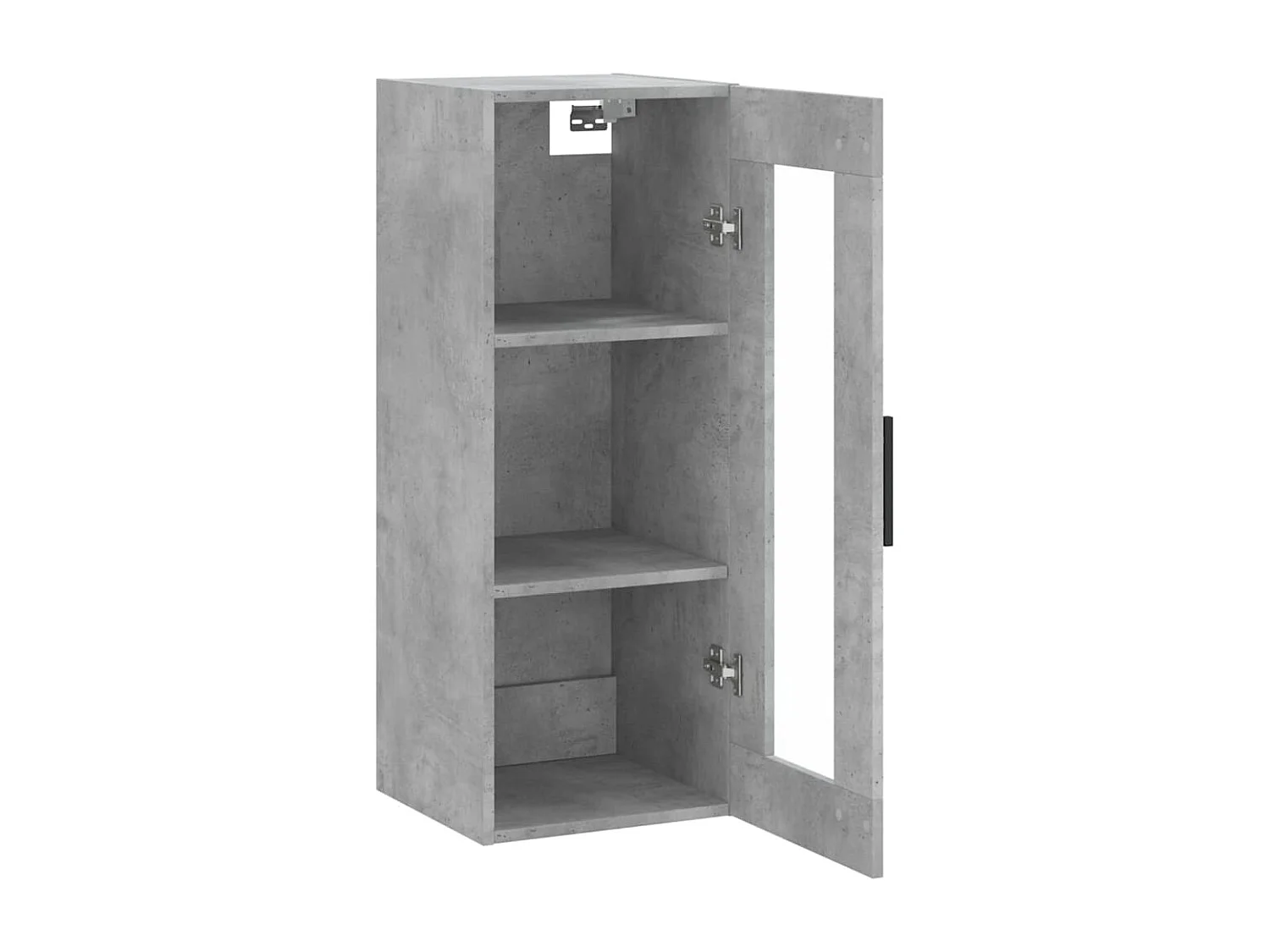 Mobile a Parete Grigio Cemento 34,5x34x90 cm