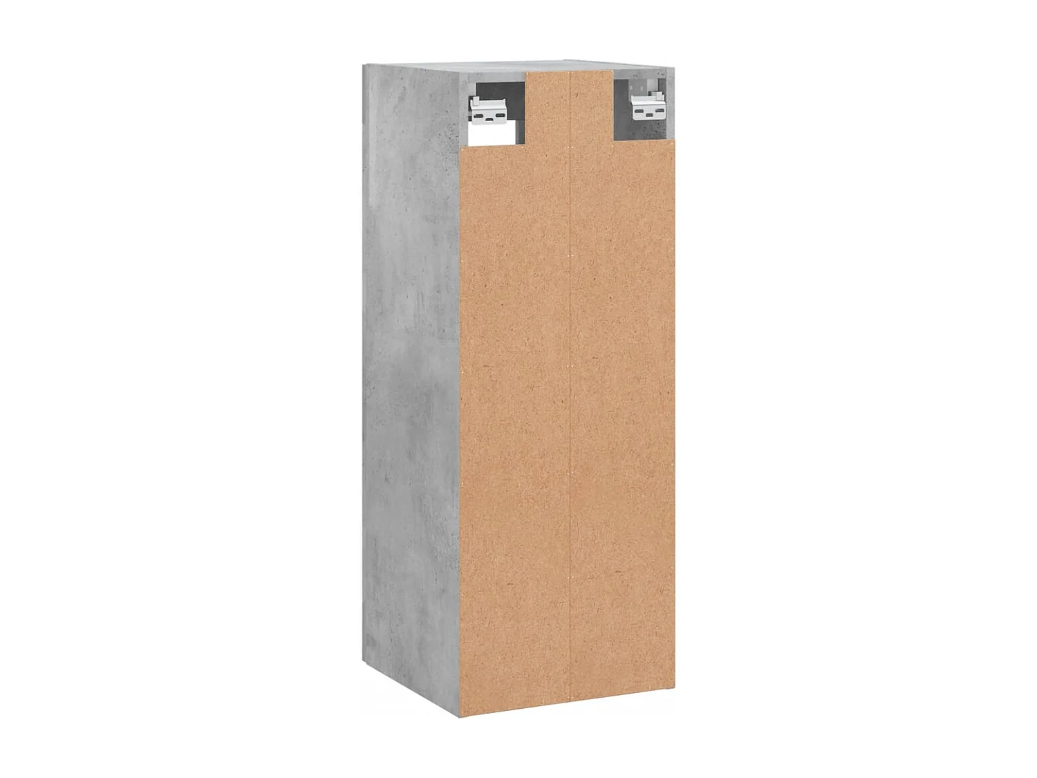 Mobile a Parete Grigio Cemento 34,5x34x90 cm