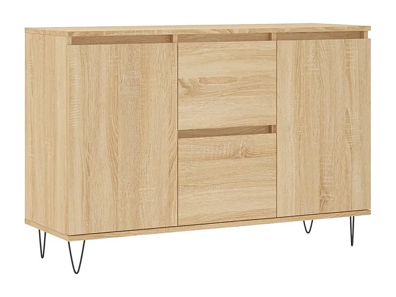 Sideboard Sonoma-Eiche 101,5x35x70 cm Holzwerkstoff