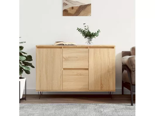 Kauf Unique Sideboard Sonoma-Eiche 104x35x70 cm Holzwerkstoff