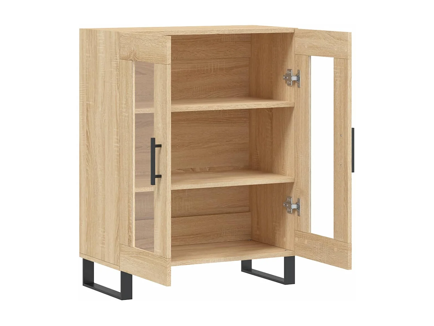 Buffet chêne sonoma 69,5x34x90 cm bois d'ingénierie