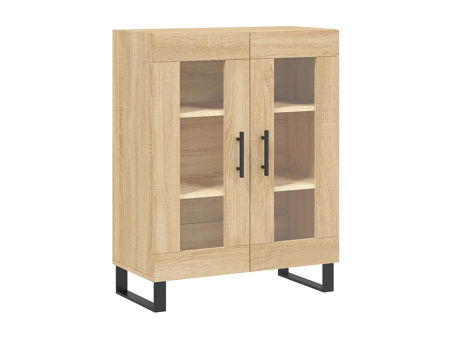 Buffet chêne sonoma 69,5x34x90 cm bois d'ingénierie