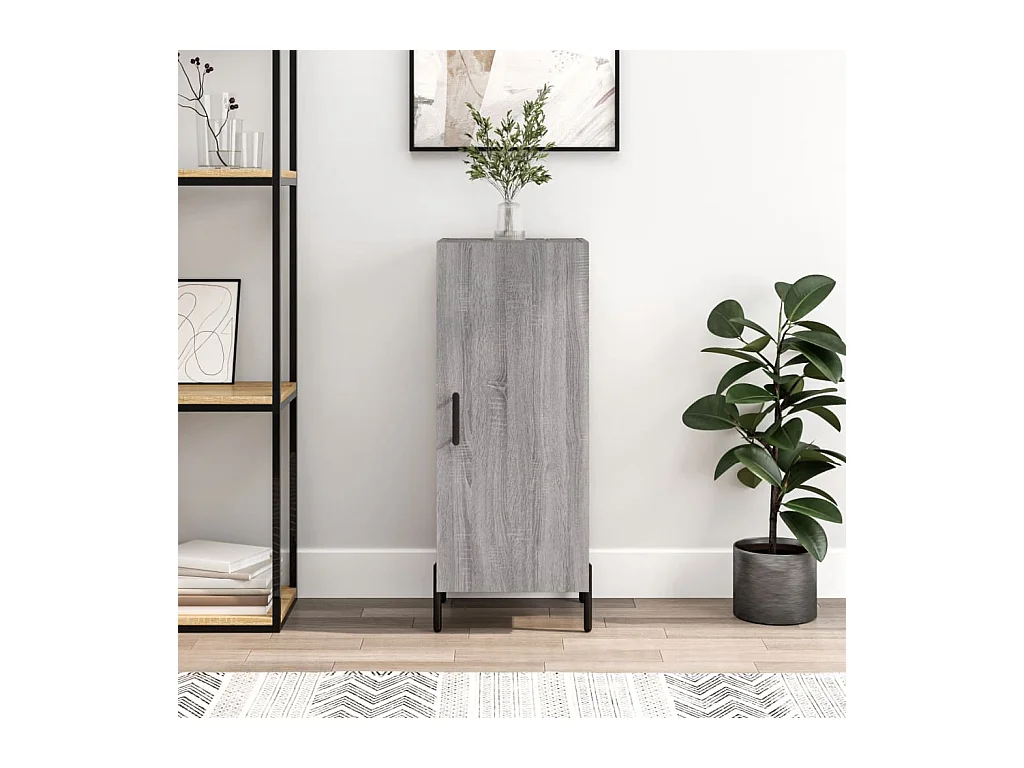 Buffet Sonoma gris 34,5x34x90 cm Bois d'ingénierie