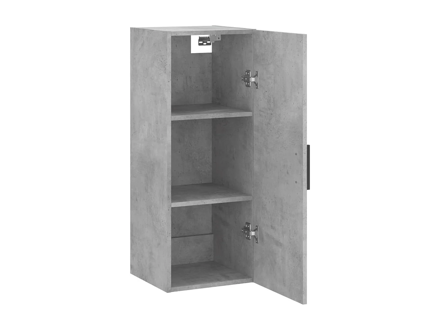 Mobile a Parete Grigio Cemento 34,5x34x90 cm