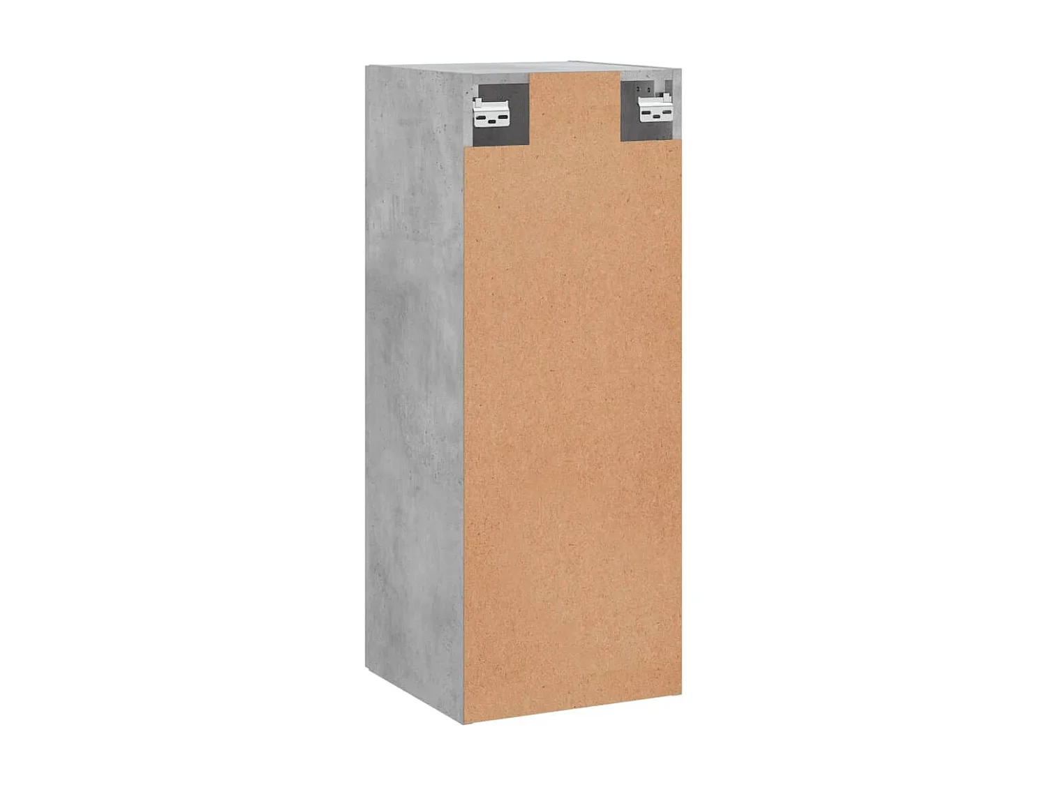 Mobile a Parete Grigio Cemento 34,5x34x90 cm
