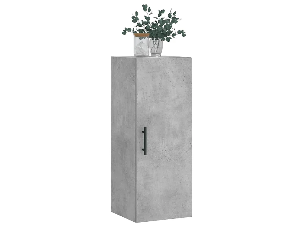Armoire murale gris béton 34,5x34x90 cm