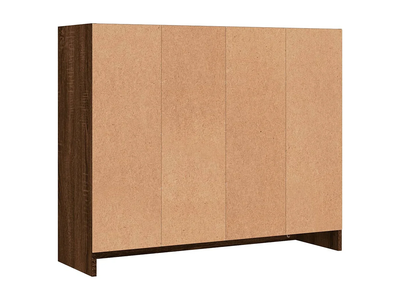 Dressoir 91x28x75 cm bewerkt hout bruin eikenkleur