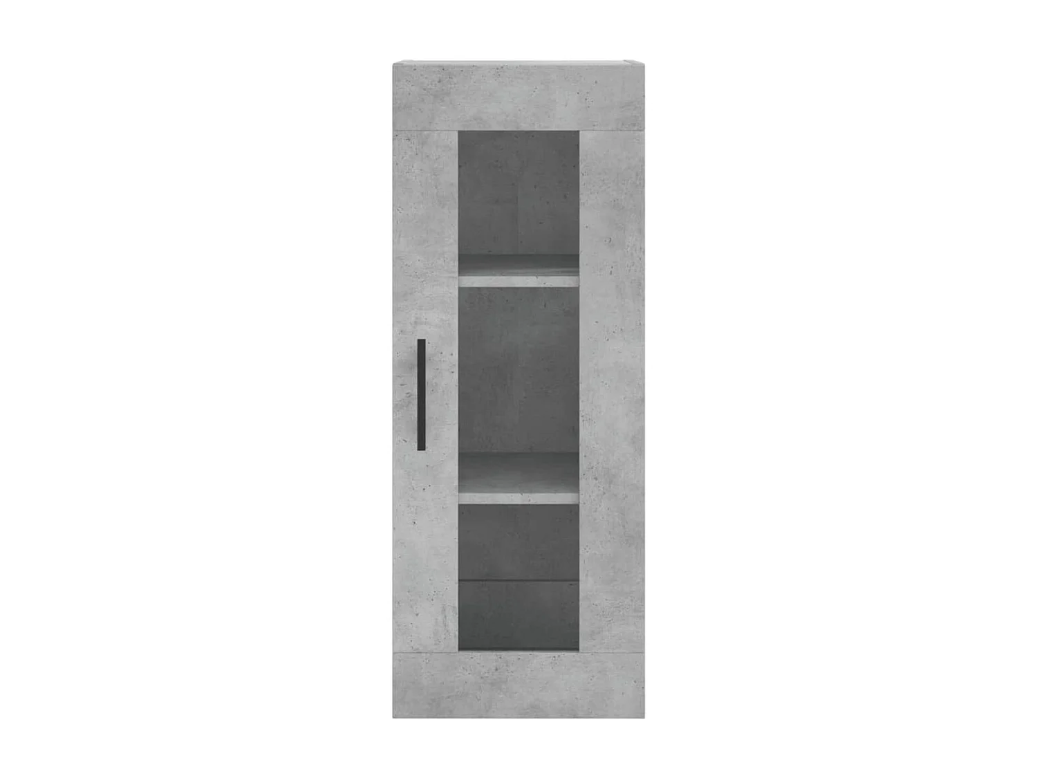 Buffet haut Gris béton 34,5x34x180 cm Bois d'ingénierie