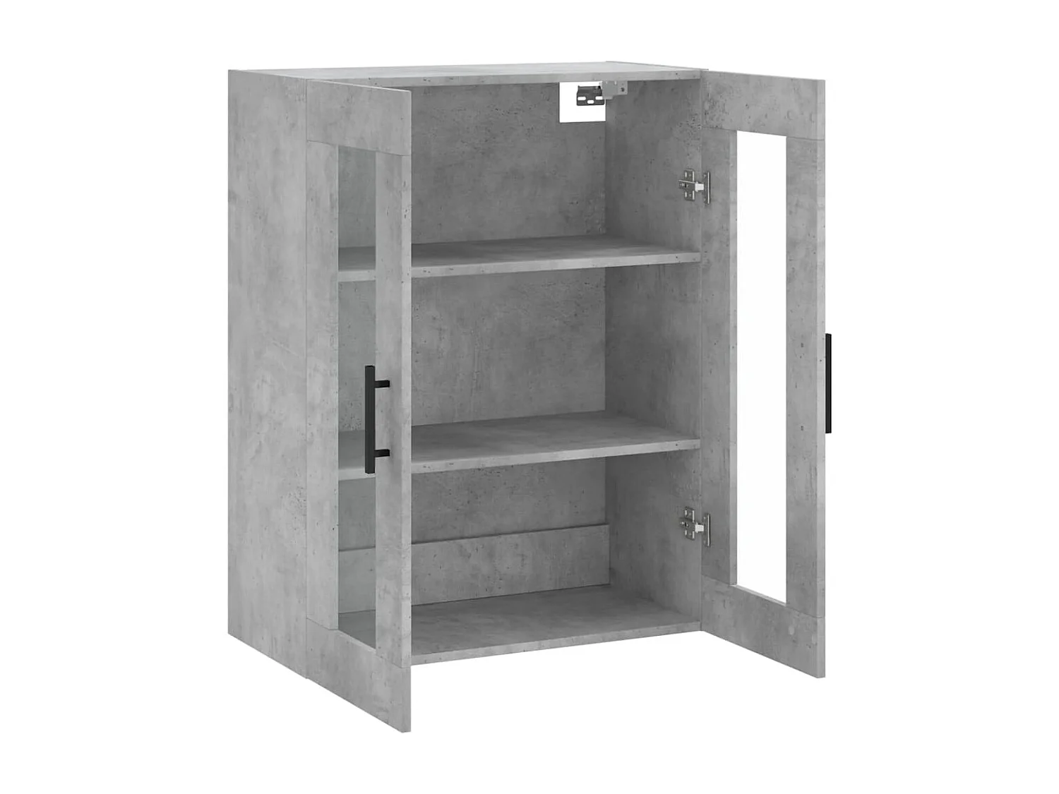 Armoire murale gris béton 69,5x34x90 cm