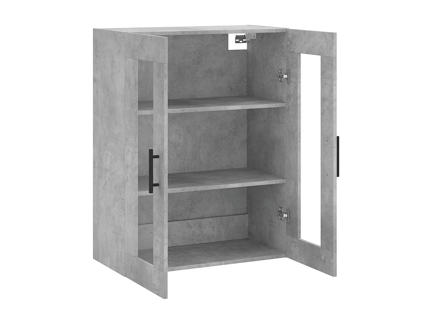 Armoire murale gris béton 69,5x34x90 cm