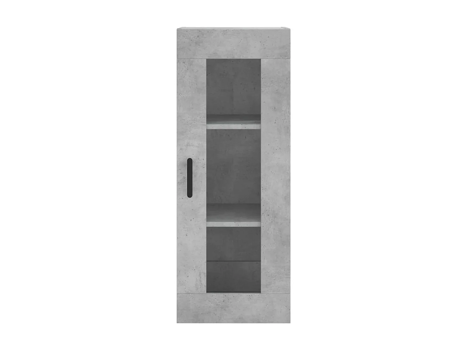 Buffet haut Gris béton 34,5x34x180 cm Bois d'ingénierie