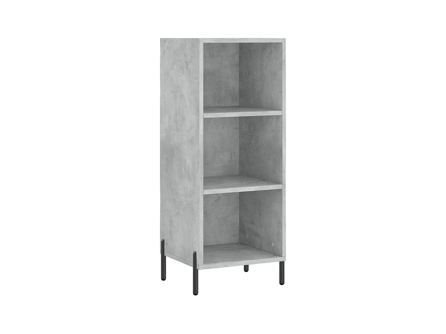 Highboard Betongrau 34,5x34x180 cm Holzwerkstoff