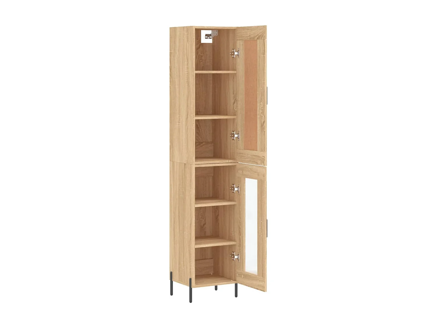 Buffet haut Chêne sonoma 34,5x34x180 cm Bois d'ingénierie