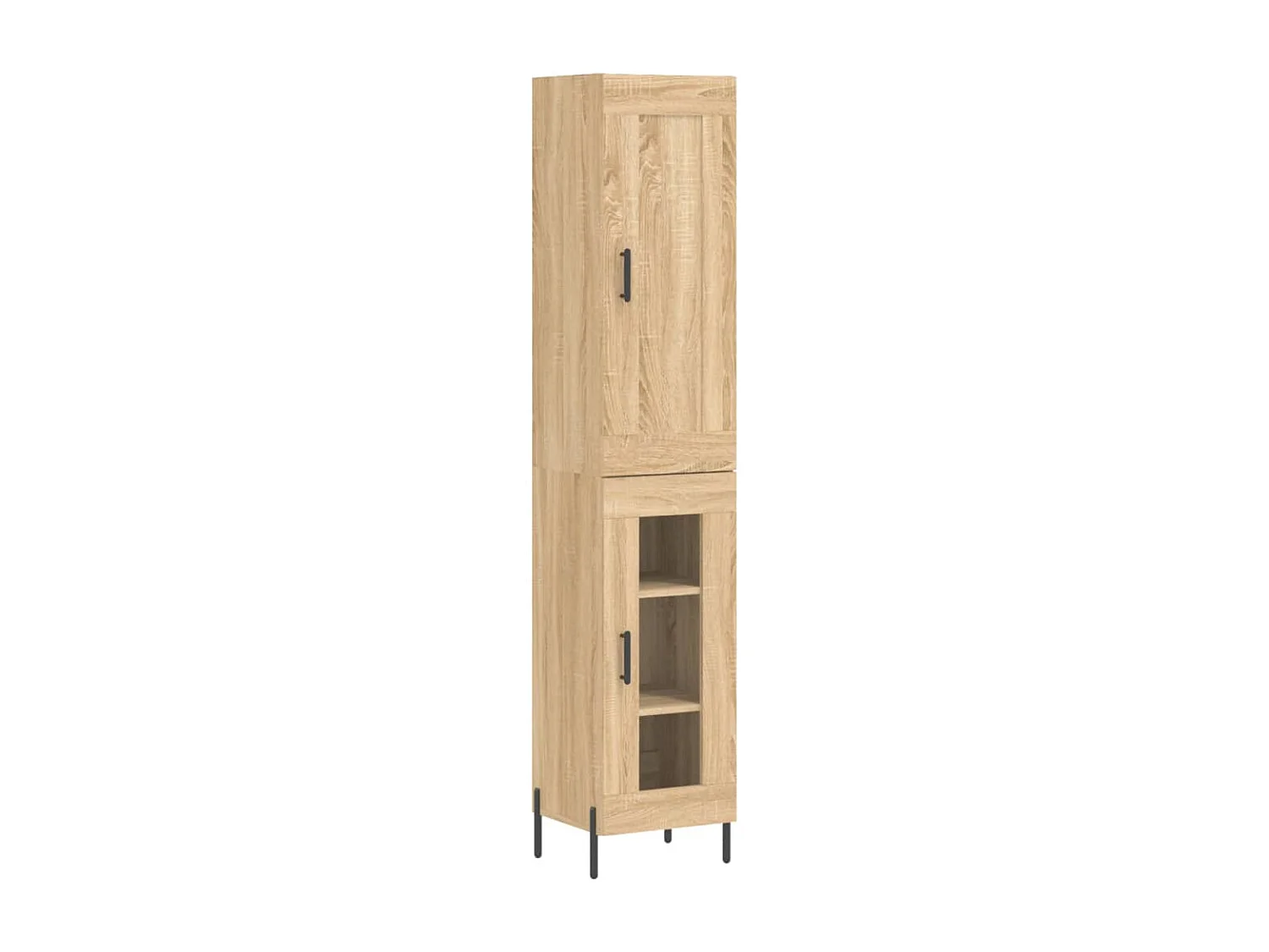 Buffet haut Chêne sonoma 34,5x34x180 cm Bois d'ingénierie